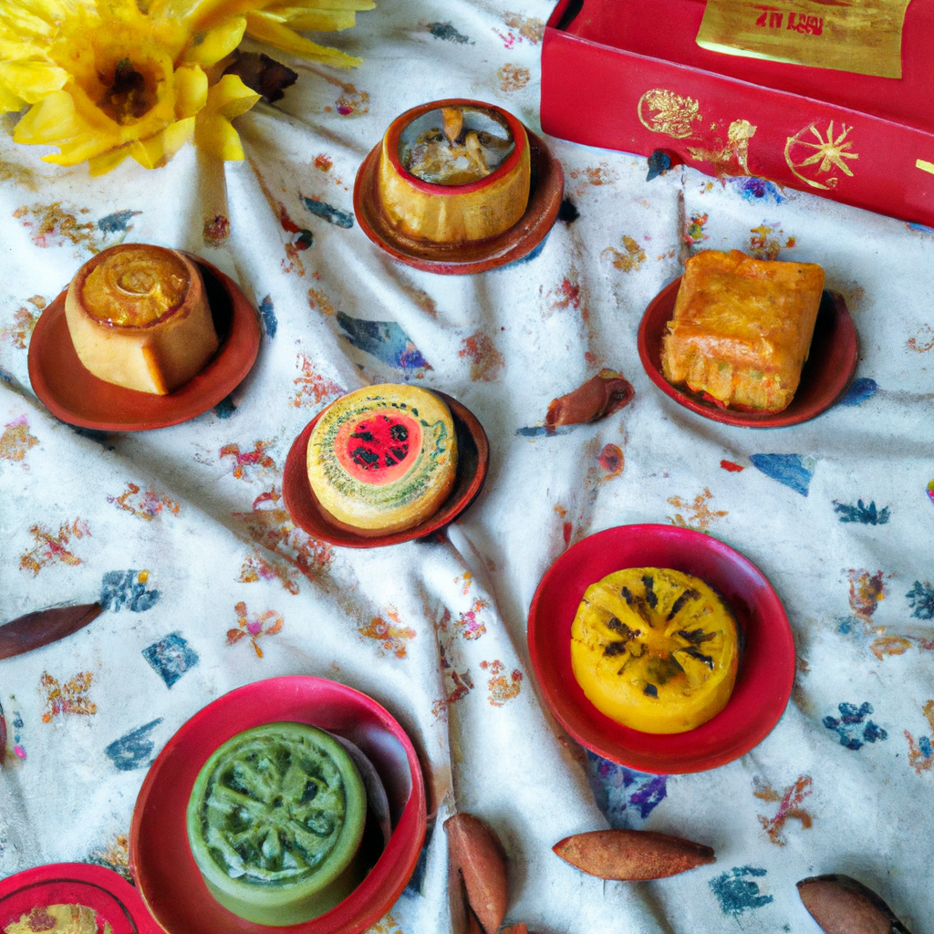 . 传统月饼包装与装饰方法